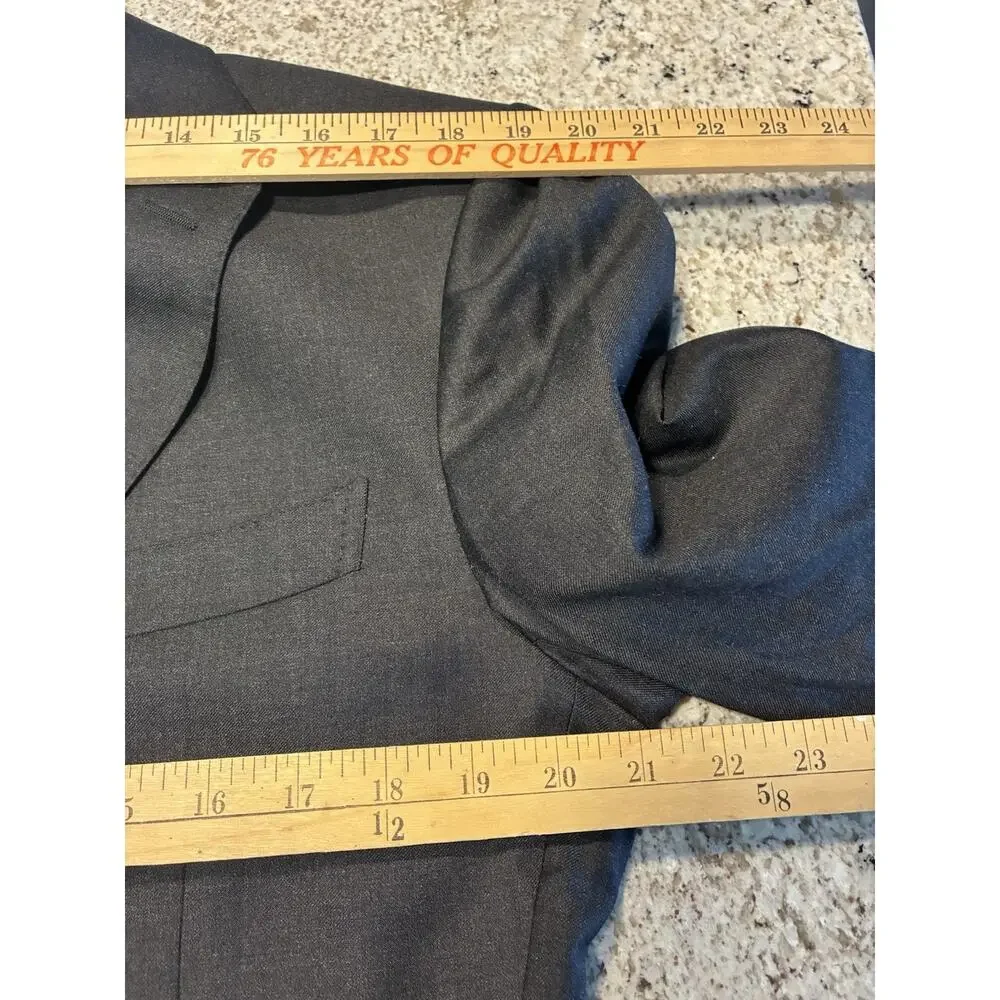 Suitsupply Blazer Mens 44 Pure Gray Wool Super 110s VBC Perennial